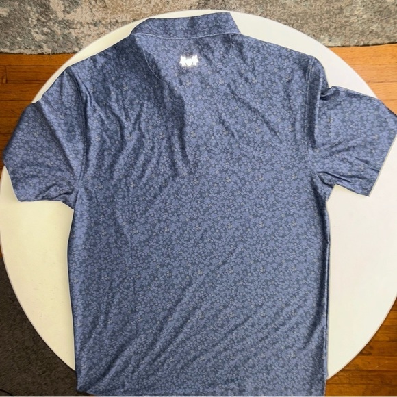 Hickey Freeman Men’s Performance Golf Polo Blue Clover Print Size Small New - Picture 7 of 8